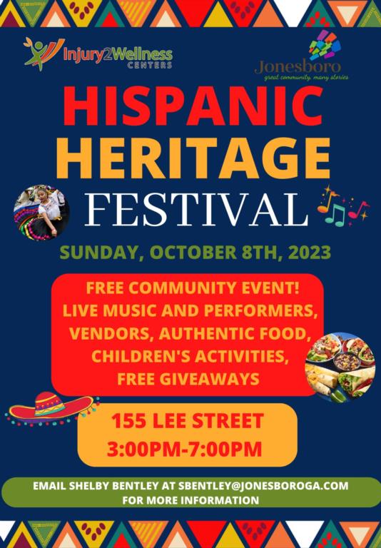Hispanic Heritage Festival - Sunday October 8th, 3pm to 7pm